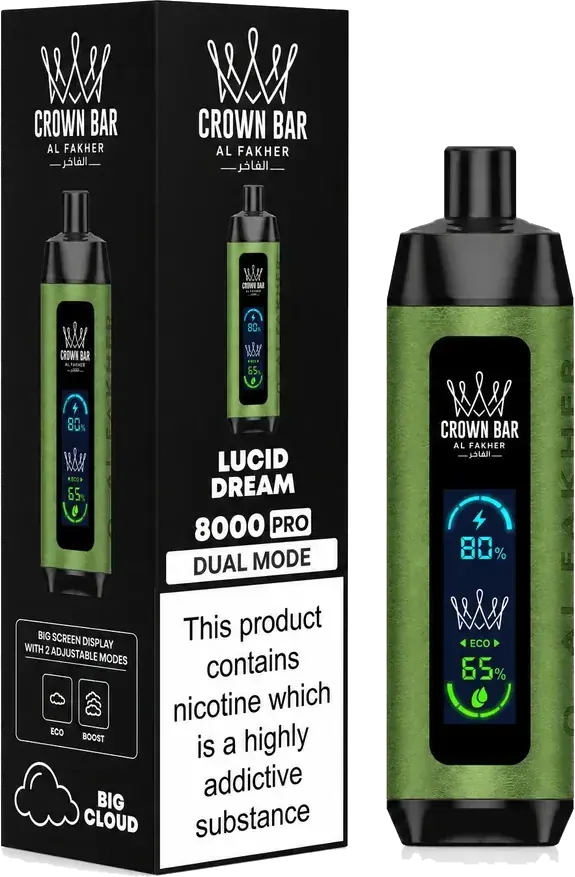 Puff rechargeable Al Fakher Crown Bar 8K Pro Lucid Dream