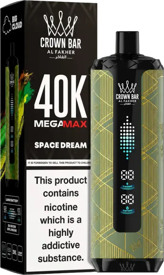 Puff rechargeable Al Fakher Crown Bar 40K Mega Max Space Dream