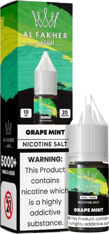 Flacon d’e-liquide Al Fakher Grape Mint 10 ml
